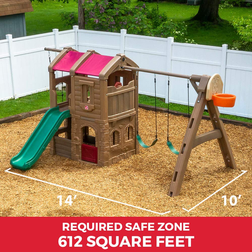 Step2 Naturally Playful Adventure Lodge Swing Set and Play Center