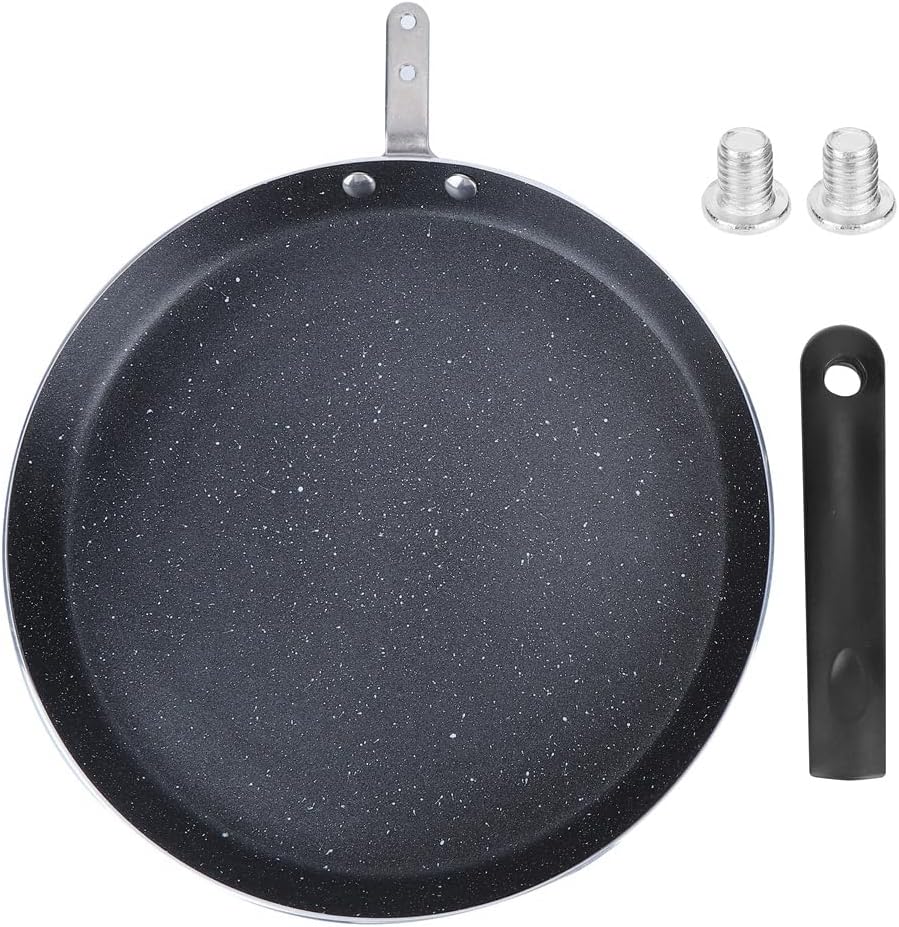 Yosoo Non Stick Frying Pan, Fast Heating Aluminum Alloy Cookware with Heat Proof Handle for Breakfast