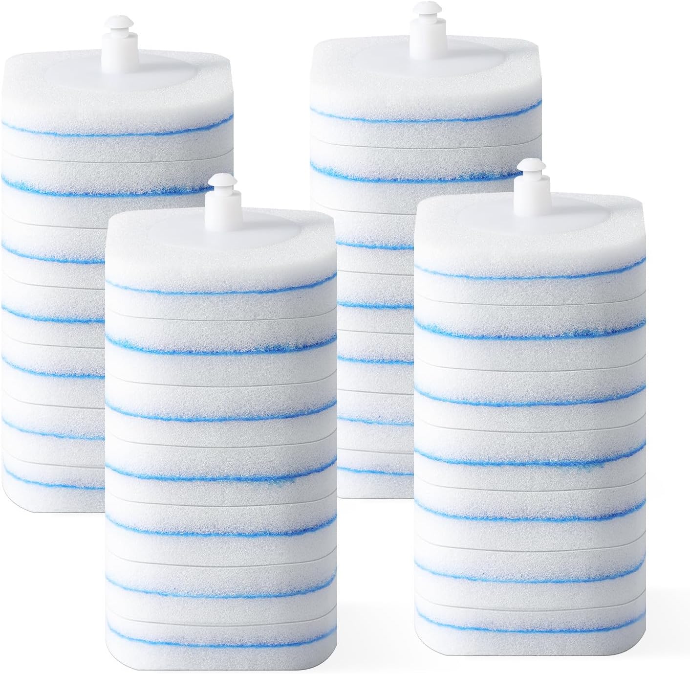 28 Count oshang Toilet Brush Refills, Toilet Refill Pads, Disposable Toilet Brush Heads for Bathroom Cleaning