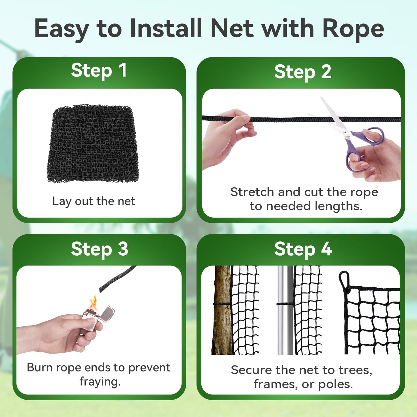 Golf Practice nets for Backyard 15x60ft Driving Real Golf Balls Nylon Netting, Golf Hitting Net for Garage Swing Training, Heavy Duty Sports Netting