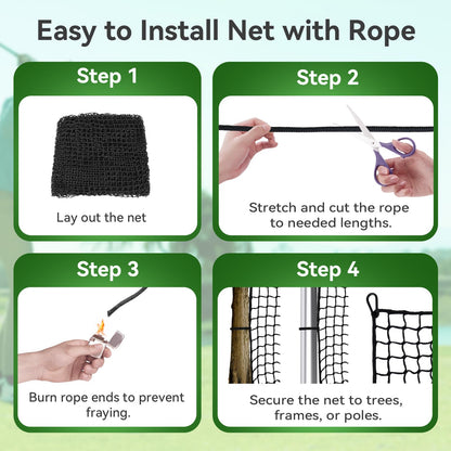 Golf Practice nets for Backyard 15x60ft Driving Real Golf Balls Nylon Netting, Golf Hitting Net for Garage Swing Training, Heavy Duty Sports Netting