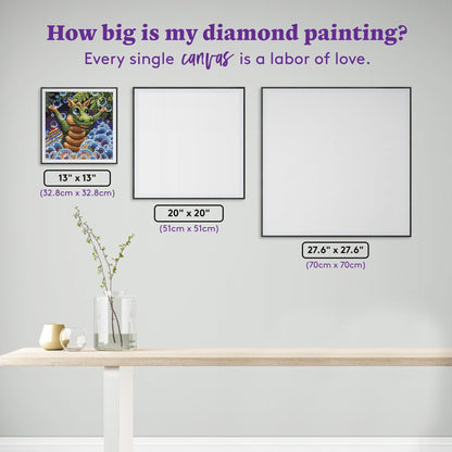 DIAMOND ART CLUB Bubbles - Spangler Diamond Painting Kit, Fun DIY Crafts for Adults, Round Diamond Art Canvas, 13" x 13" (32.8 cm x 32.8 cm)
