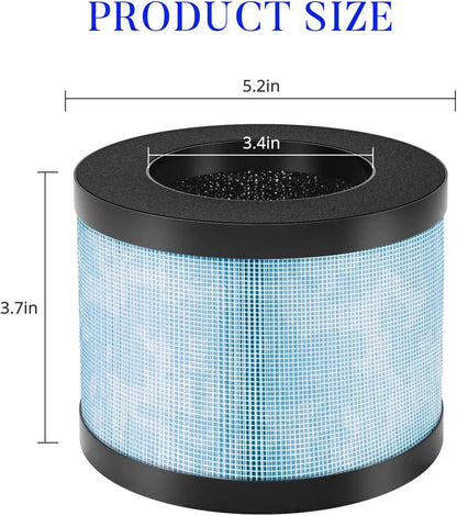 HIFROM MK01 Replacement Filter Pack of 1, MK06 H13 True HEPA Compatible with Aroeve MK01 MK06, Kloudi DH-JH01