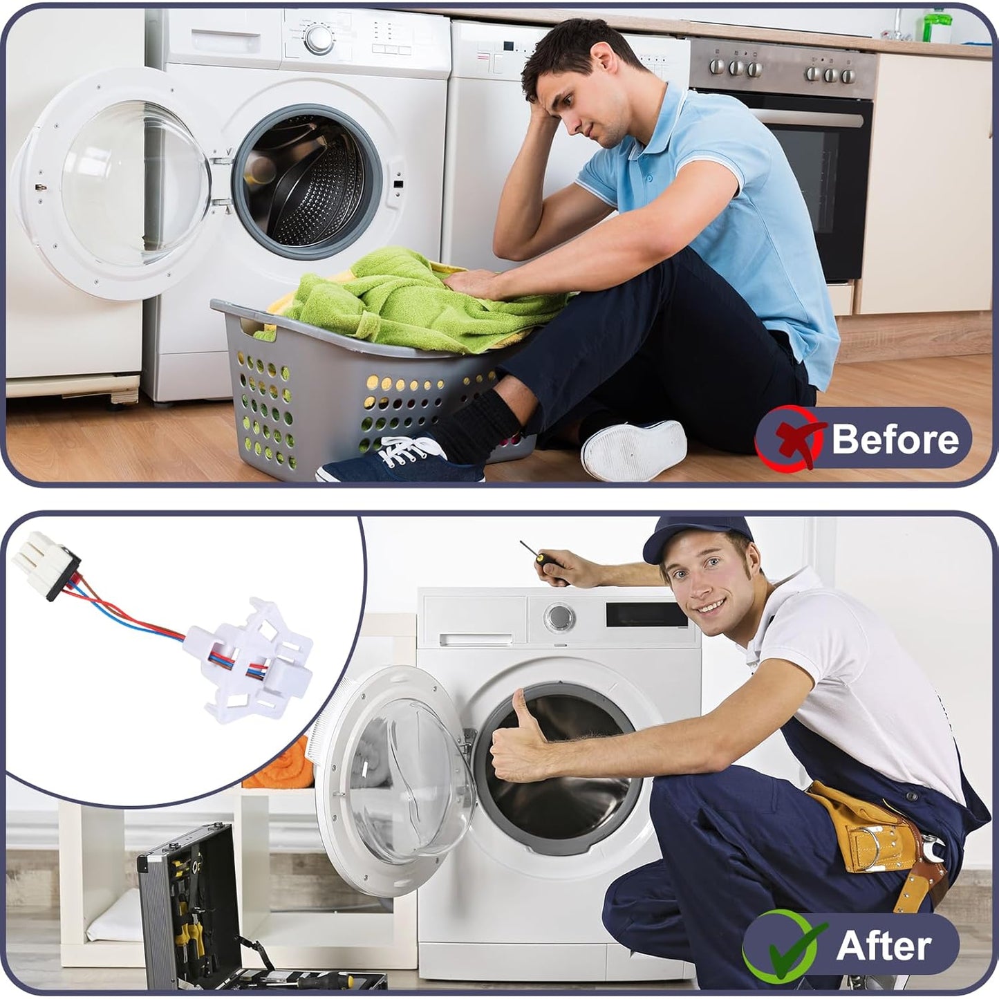 Washing Machine Speed Sensor Replacement WH03X32158 WH12X26330, Suitable for Various Models, Important Parts of Washing