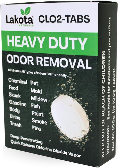 Chlorine Dioxide Fogger Kit - Professional Strength Odor Remover for Home, Car & RV | Easy to Use Deodorizer