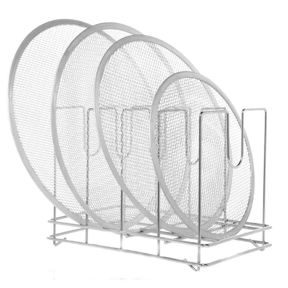 American Metalcraft Pizza Screen Rack, Chrome-Plated Steel, Holds 96 Screens, 18040