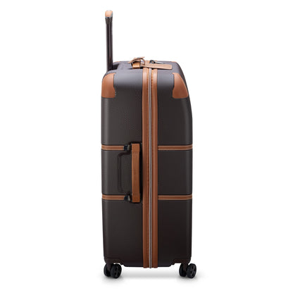 DELSEY PARIS Chatelet Air 2.0 - Hardside Checked Luggage 28 Inch Large - TSA Lock - 360° Spinner Wheels- Polycarbonate Travel Suitcase, Chocolate Brown