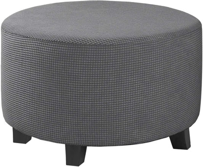 20" 23", H.VERSAILTEX Ottoman Cover Stretch Ottoman Slipcover Round Ottoman Storage Cover Folding Stool Covers