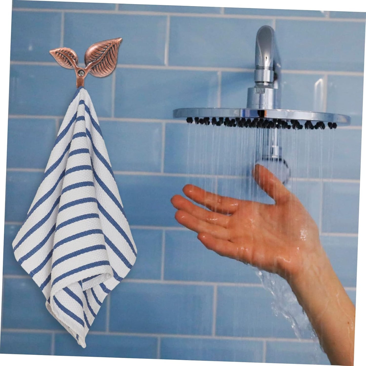 Leaf Wall Hooks 4 Sets, Black Coat Hooks, Decorative Wall Hat Hook, Office Wall Hanging Screw Iron Coat Hook