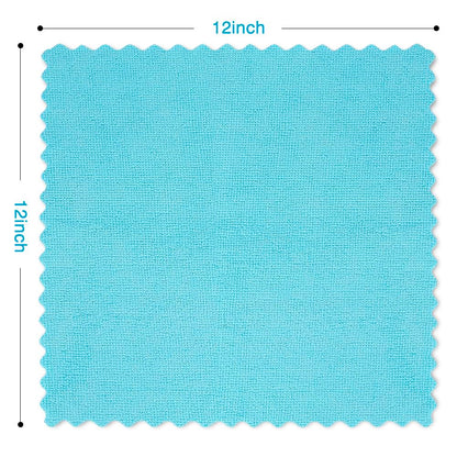 Orighty Microfiber Cleaning Cloths, Pack of 150, Highly Absorbent Cleaning Supplies, Lint Free Cloths for Multiple-use, Powerful Dust Removal Clean Rags for House, Kitchen, Car Care(12x12 inch)