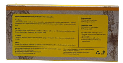 Damiana Herbal Tea – 100% Turnera diffusa – 25 Tea Bags – Natural Caffeine-Free Infusion – Traditional Herbal Beverage – Té de Damiana de California – Hecho en México