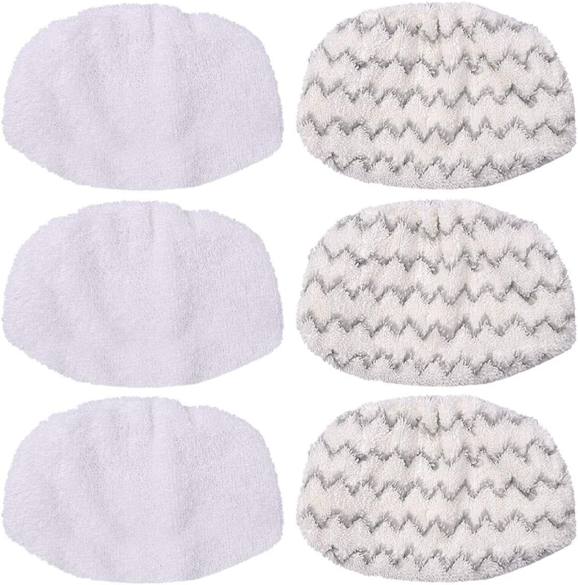 1252, 1606670, 1543, 1543A, 1132, 1652, (6 Pack) KEEPOW Steam Mop Pads Compatible with Bissell Powerfresh Fit Symphony