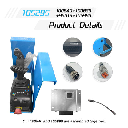 SAIYIS 105295 105295GT Control Box Assembly for Genie Scissor Lift,Includes ECU 100839, PCU 100840, Wire Harness 96019, Bracket 105990 Fits GS-1530 GS-1930 GS-2032 GS-2046 GS-2632 GS-2646 GS-3246