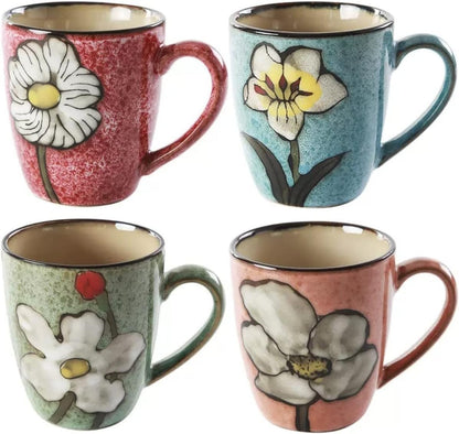 12oz Ceramics Cappuccino Mug,Coffee mugs,Tea mugs,Kiln Glazing Process,Microwave and Dishwasher Safe, Perfect For Tea