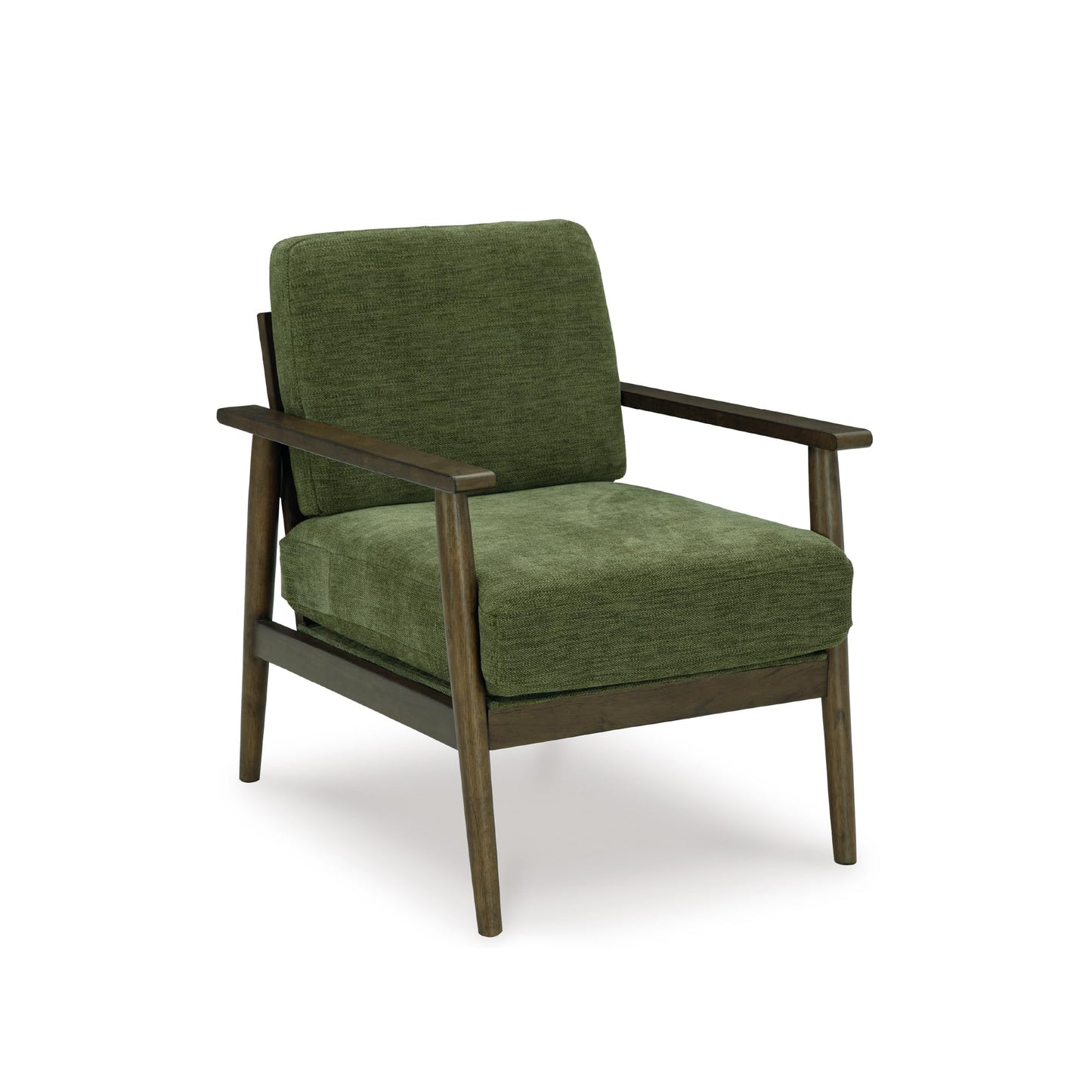 Signature Design by Ashley Bixler Mid-Century Modern Upholstered Showood Accent Chair, Green