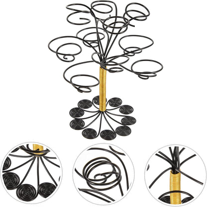 Yardwe Aluminum Wire Flower Stand, Air Plant Planter Holder for Tabletop Display and Decoration