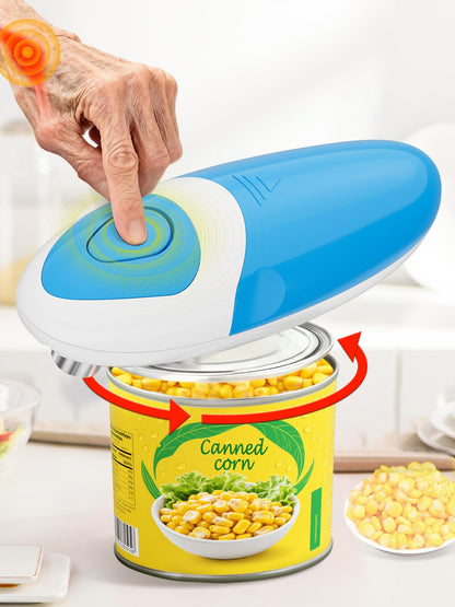 Electric Can Opener for Seniors Arthritis: Battery Operated, Hands free, Cordless, One Touch, Easy to Clean - Automatic Can Opener Smooth Edge with Powerful Motor for Kitchen by Befumly