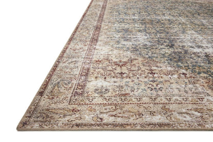 Loloi Amber Lewis Georgie Collection GER-04 Teal/Antique 10'-0" x 14'-0", .19" Pile Height, Area Rug