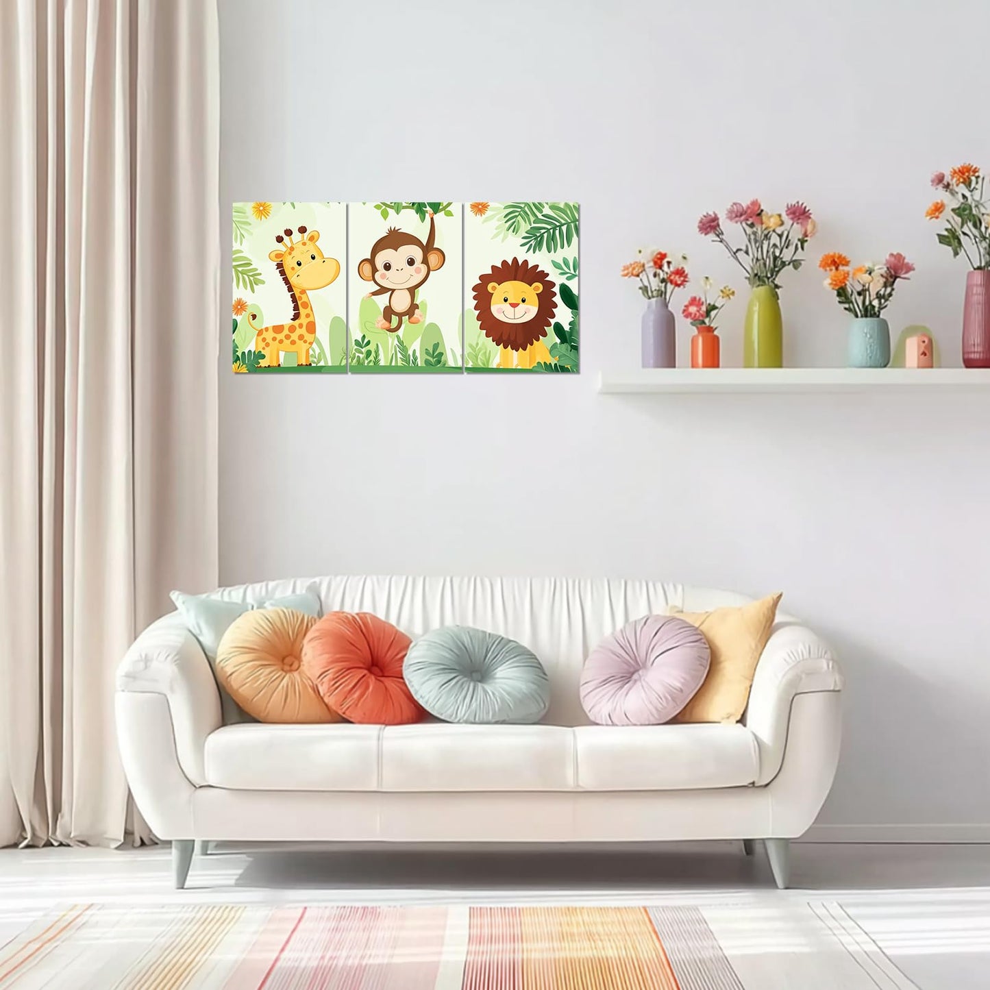 3 Piece Paint by Numbers Kit for Kids Easy Kid Paint by Number Kits Ages 8-12 Animal DIY Painting Kits for Kids Age 4-8 Beginner Paint by Number Canvas with Frame Children Color by Numbers Kit 8x12 In