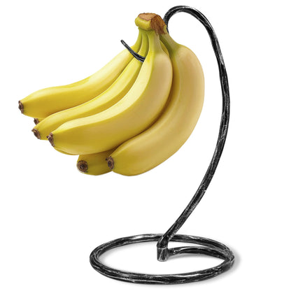 Banana Holder Stand, Hand Forged Banana Hanger, Banana Stand With Hammered Finish, Metal Bananas Tree to Keep Bananas Fresh