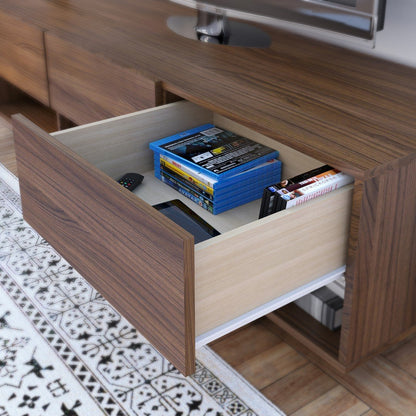 Nexera Rustik 3 Drawers TV Stand, 60", Walnut