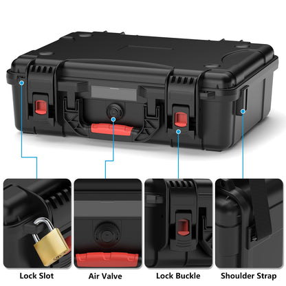 MEKEET Starlink Mini Case, Waterproof Hard case Fits Star Link Mini Dish, Portable Shoulder Dual Carry Options with Precision Cut Foam For Starlink Accessories,Ideal for Travel and Camping