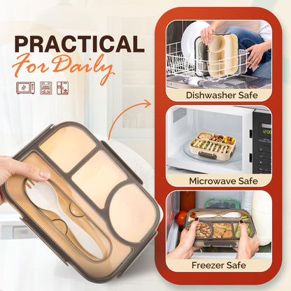 Bento Lunch Box Set Bento Box, 4-Compartment