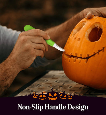 Halloween Pumpkin Carving Kit Case - Complete Pumpkin Carving Set With Saw Pumpkin Carving Knife - Halloween Pumpkin Carving Tools - Multipurpose Pumpkin and Other Fruits Garnishing Knives