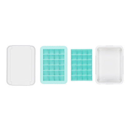 OXO Good Grips Silicone Small Ice Cube Tray with Lid | Ideal for Cocktails
