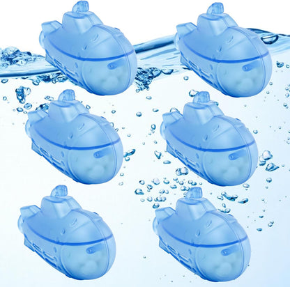 6-Pack Small Submarine Humidifier Tank Cleaner Blue, Purifies Water, Prevents Hard Water Build Up, Eliminates Odours