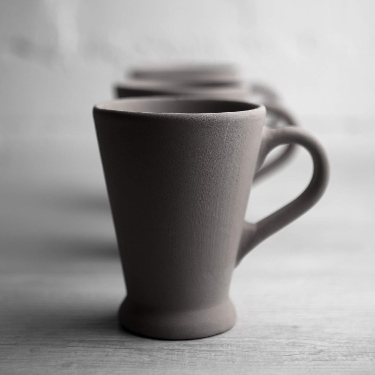 City to Cottage Handmade Black and White Polka Dot Ceramic Coffee Mug, 7 oz / 200ml, Unique Design