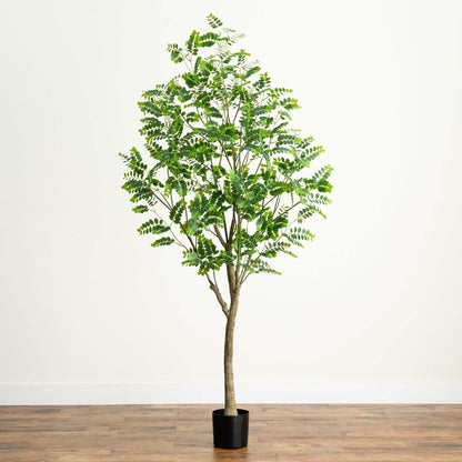 Nearly Natural 7ft. Artificial Greco Citrus Tree with Real Touch Leaves