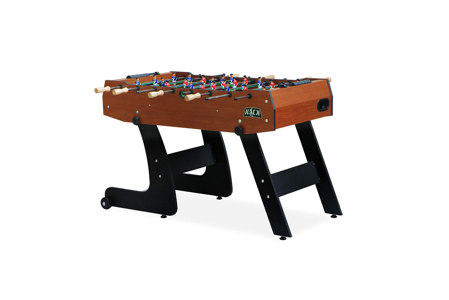 KICK Monarch 48" Folding Foosball Table (Brown) – Compact Indoor Game Table