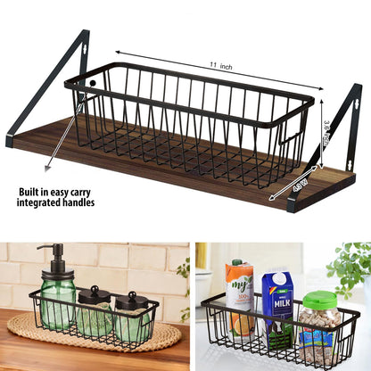 SheeChung Green Bathroom Accessories Set, 6Pcs Mason Jar Glass Bathroom Set, Lotion Soap Dispenser, Toothbrush Holder, Qtip Holder, Soap Dish, Metal Wire Basket, Rustic Farmhouse Bathroom Decor-Bronze