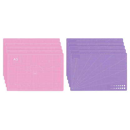 5 PCS Self Healing Cutting Mat 12" x 18": Sewing Rotary Cutting Mat for Crafts and Fabric Sewing Scrapbooking Quilting and Precision Cutting (5, Green)