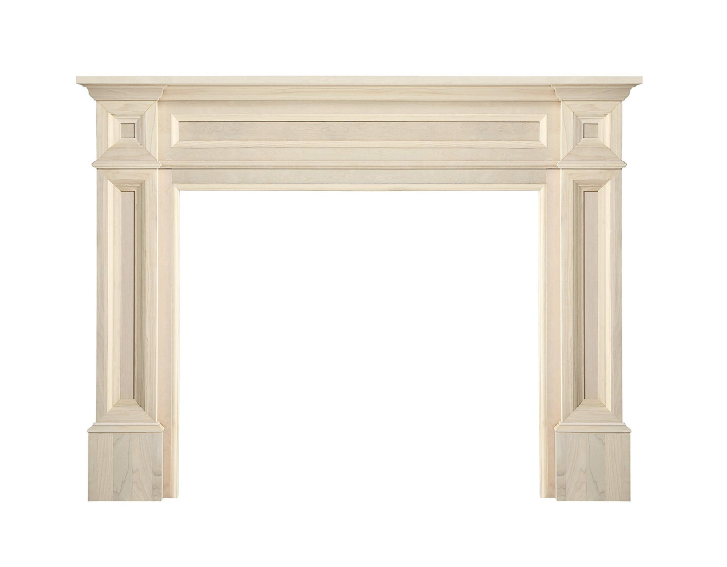 Pearl Mantels ARYB50140 Rich Architectural Quality Wood Mantel Surround, 50"W x 42"H, Unfinished
