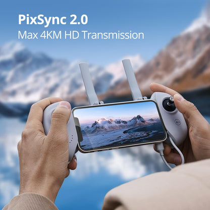 Potensic ATOM SE GPS Drone with 4K EIS Camera, Under 249g, 62 Mins Flight, 4KM FPV Transmission, Brushless Motor, Max Speed 16m/s, Auto Return, Lightweight and Foldable Drone for Adults Beginner