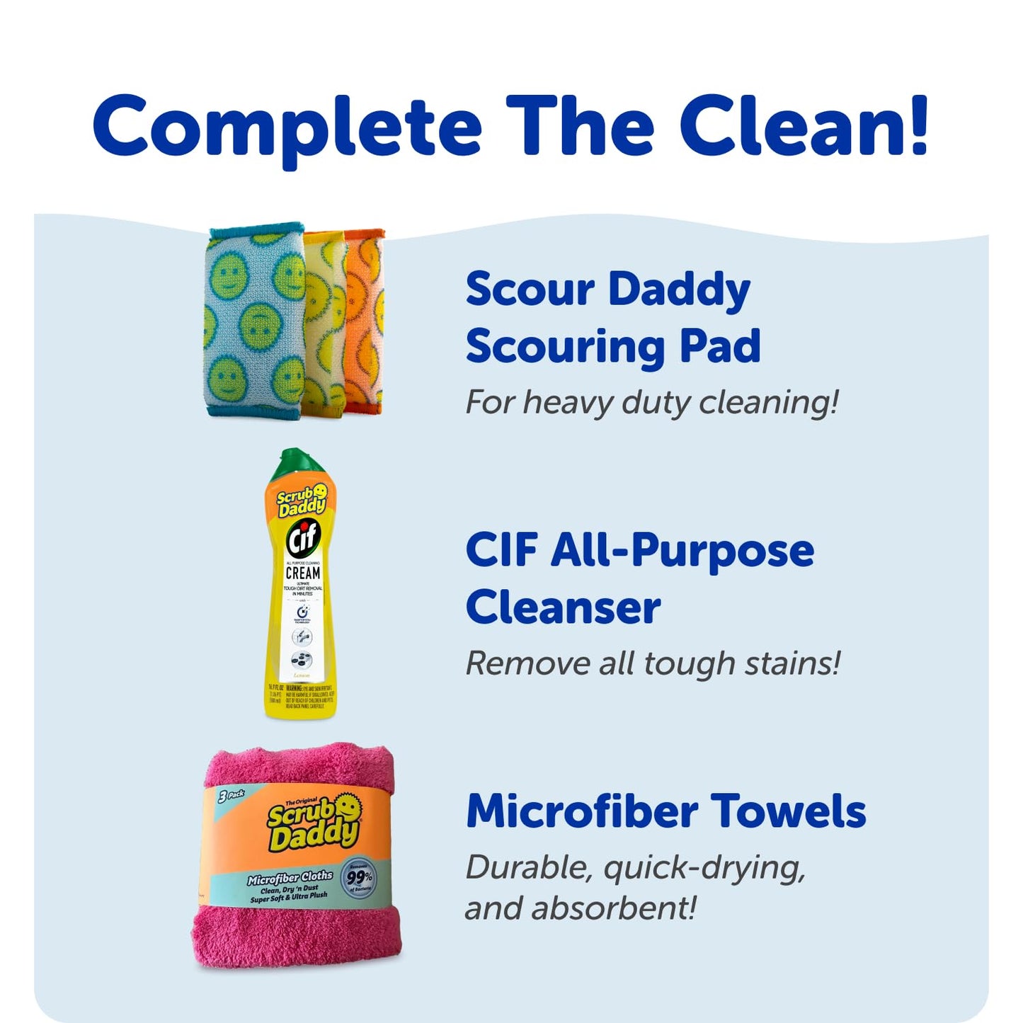 Scrub Daddy BBQ Daddy Grill Brush for Outdoor Grill - Bristle Free Grill Brush with Steel Grill Scraper + Scrub Brush - Temperature Controlled Scrubbing Power for Grill Cleaning (1 Count)