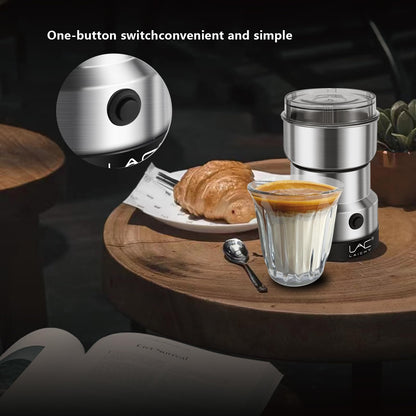 Coffee Grinder Electric & Spice Grinder, 150W Fast Grinding with Stainless Steel Blades | for Coffee Beans, Spices, Seeds, Herbs | Dry Food Mill | Mini Kitchen Grinder (Handheld)
