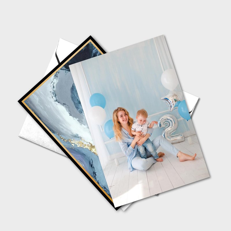 smart scribbles Rainbow Agate Blank Note Cards Set, 24 Cards with Envelopes, 4x6 Inches, Gold Foil Border, Thank You Cards with Seals