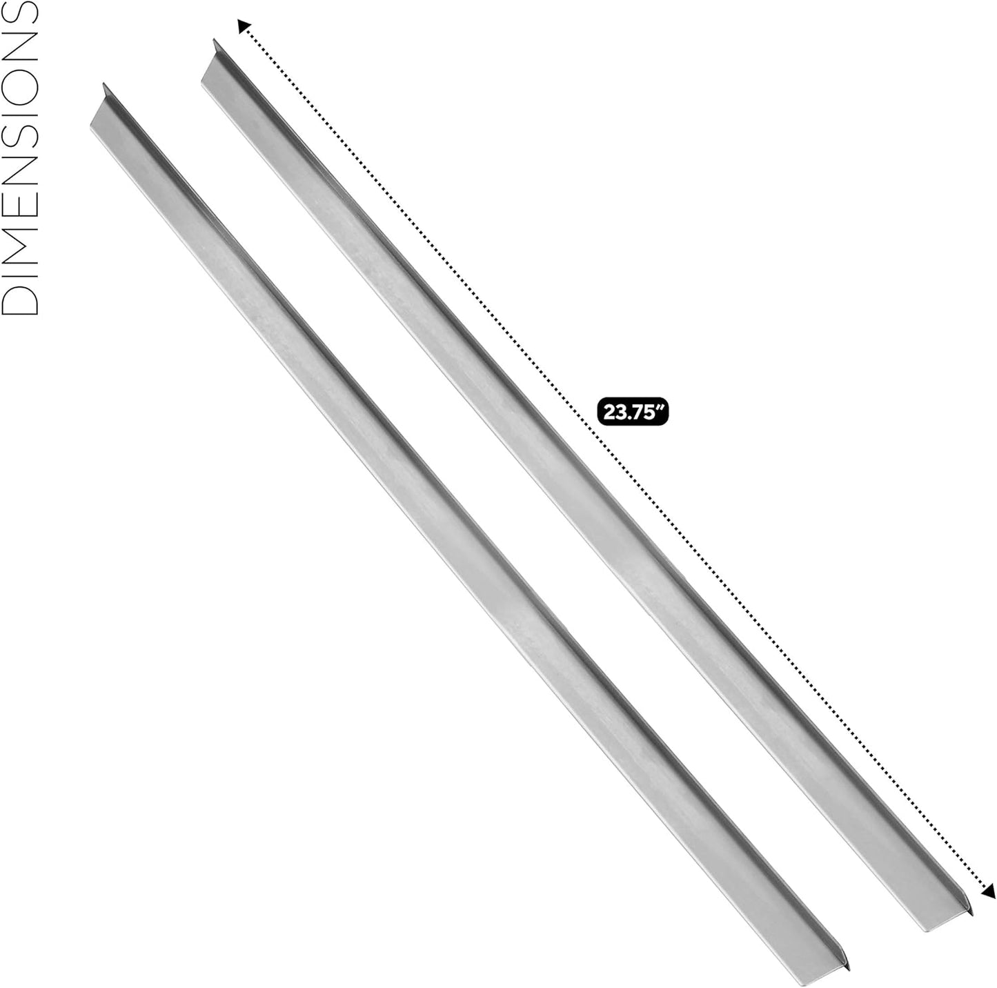 Vance Industries CTK-LS Vance 23-3/4 Inch Long Stainless Steel Backless or Slide-in Stoves | 2 Pack | Oven Filler |