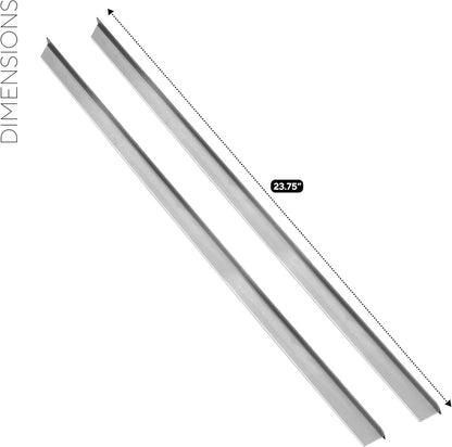 Vance Industries CTK-LS Vance 23-3/4 Inch Long Stainless Steel Backless or Slide-in Stoves | 2 Pack | Oven Filler |