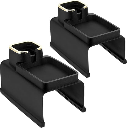 Tessco 2 Pack Couch Cup Holder, Anti Slip Recliner Table Tray for Couch Armrest, Black