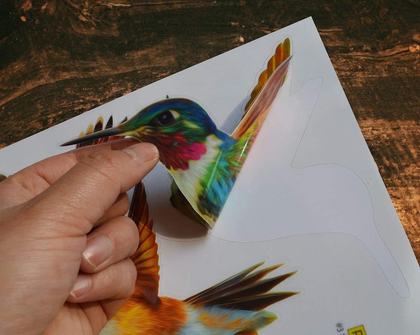 Anti-Collision Window Clings Bird Alert Decals to Prevent Bird Strikes on Glass - Set of 12 Hummingbirds