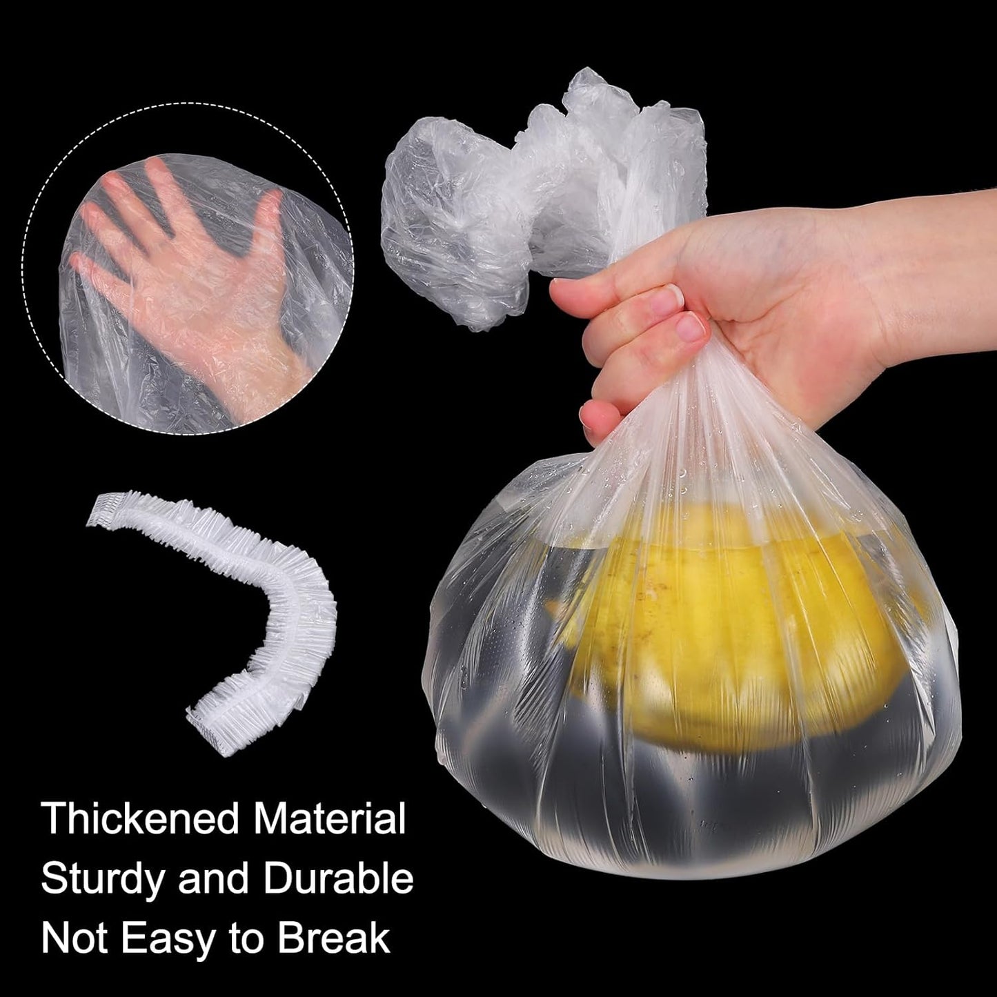 uxcell 100pcs Disposable Kitchen Appliance Covers, 39.5 Inch Thickened Clear Elastic Dust Cover for Small Appliances