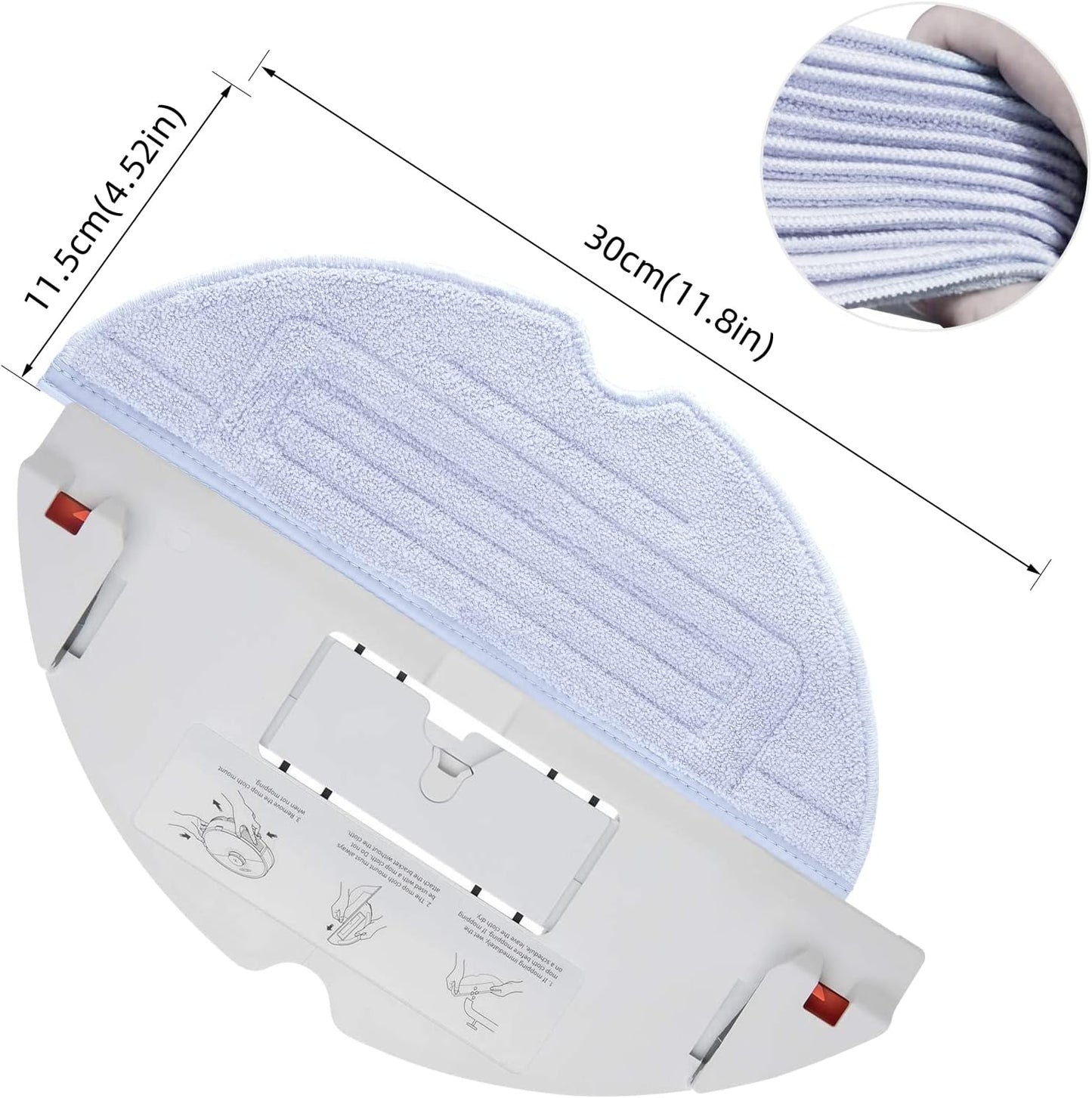 12 S7 S7+ S7 S7 S7 S7 S8 S8+ Pcs Mop Cloth Pad for Roborock / / MaxV / MaxV Plus / MaxV Ultra / Pro Ultra / / Robot