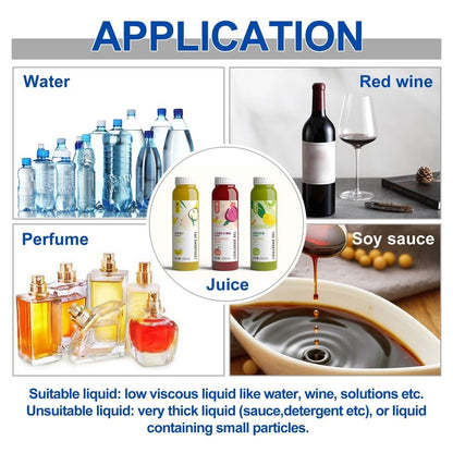 ZONEPACK Small GFK-160A 5-3500ml Digital Control Liquid Filling Machine Dosing Filler with Pedal for Juice Water
