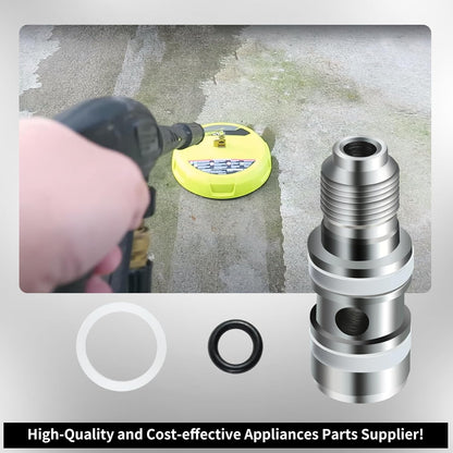 XQK 12" 14" Pressure Washer Rotary Flat Surface Cleaner Concrete Decks Swivel *Repair KIT *Fits Most Consumer Surface