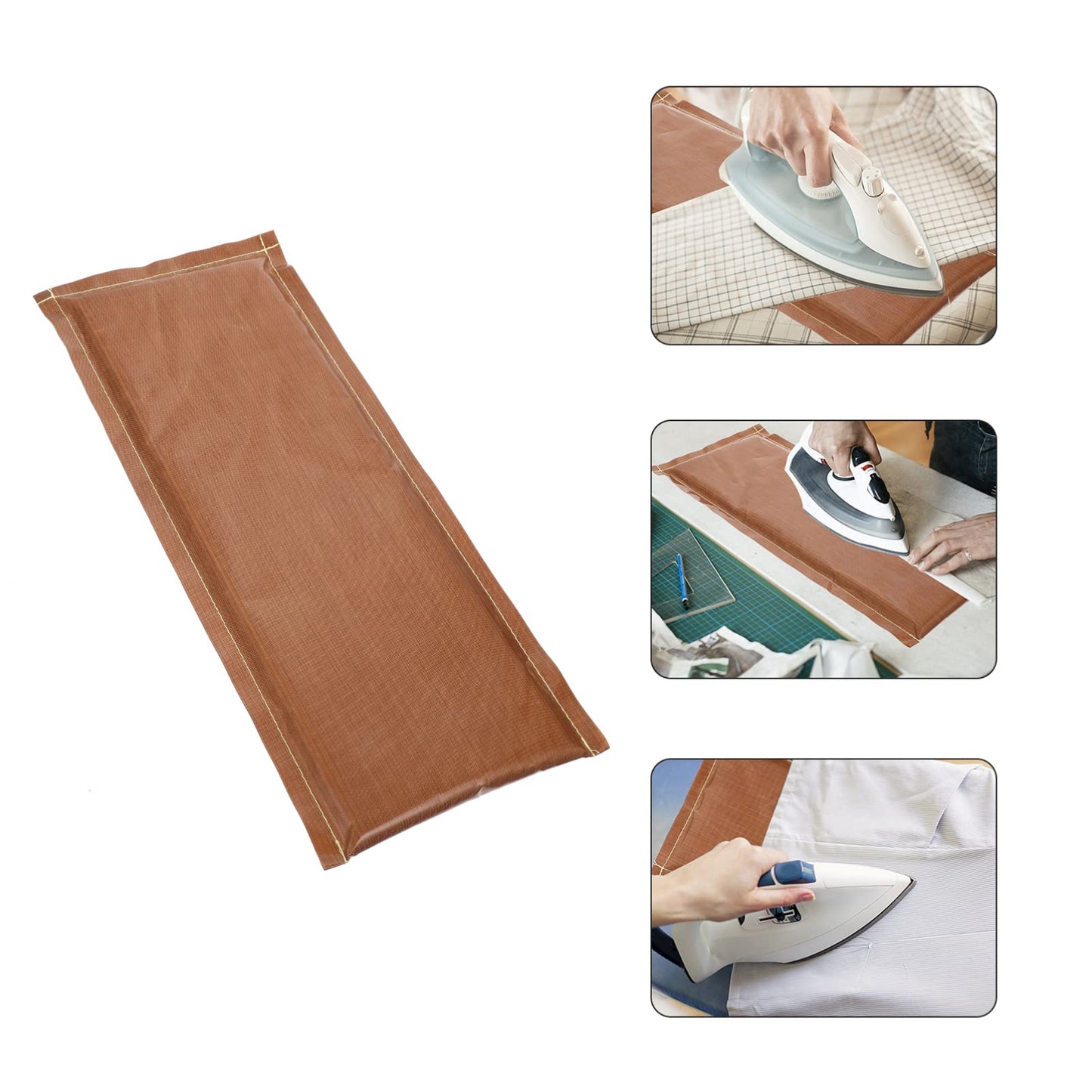 Ciieeo Heat Press Mat Non Stick Ironing Pad 15.74X6.49X1.96In Double Sided Transfer Heating Mat for Vinyl Craft Projects Heat Resistant Reusable Insulation Pillow