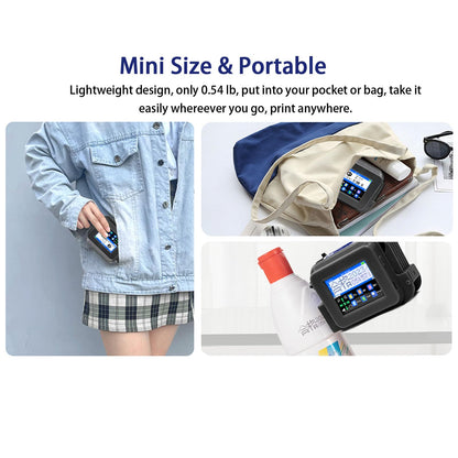 Eurannit XMINI Handheld Inkjet Printer 12.7mm with ER520 Ink Cartridge